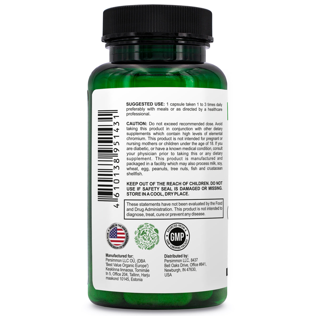 Support à base de plantes pour la glycémie verte de Sibérie – Réglisse Yarrow Guggul – 60 capsules – Formule traditionnelle sibérienne