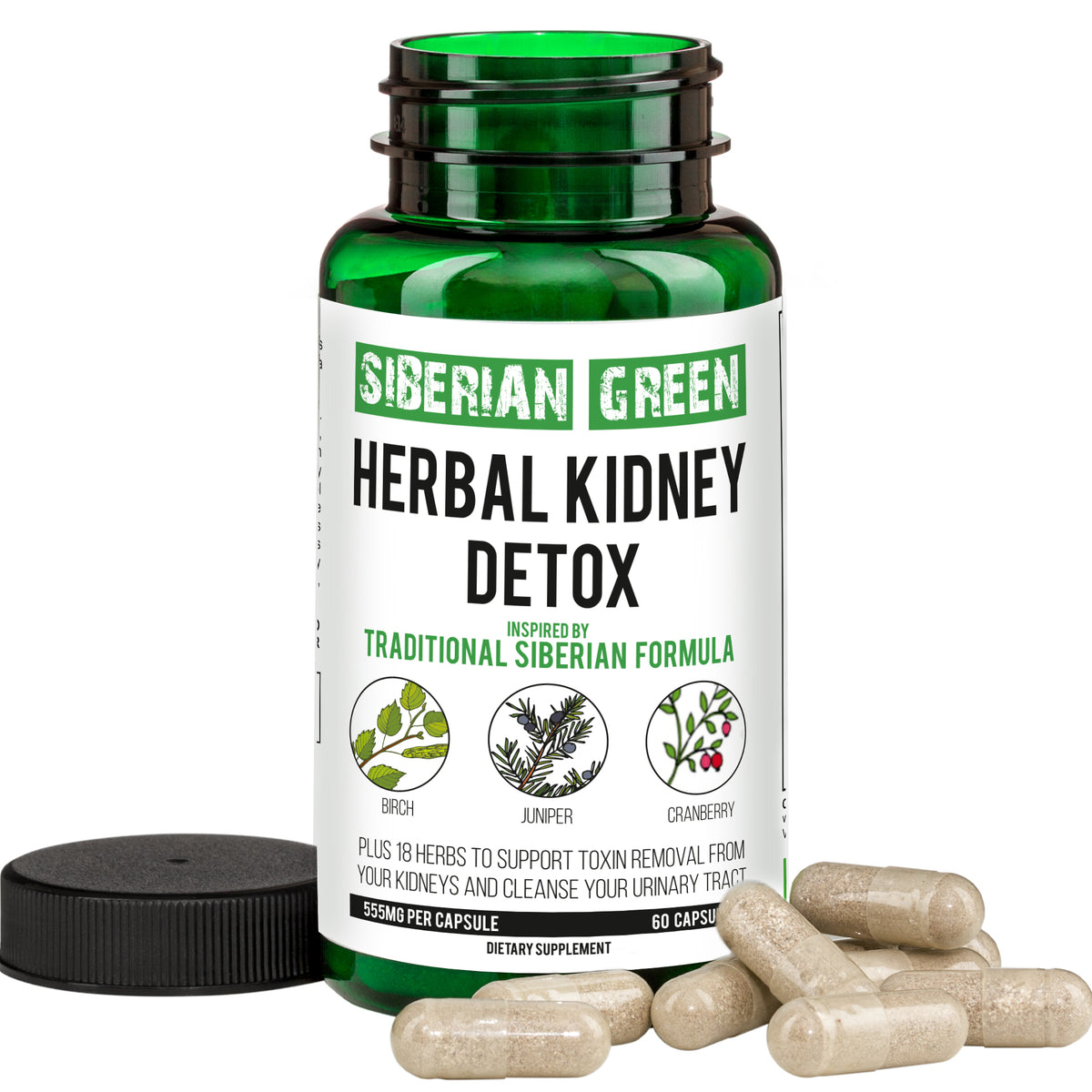Support à base de plantes pour la glycémie verte de Sibérie – Réglisse Yarrow Guggul – 60 capsules – Formule traditionnelle sibérienne