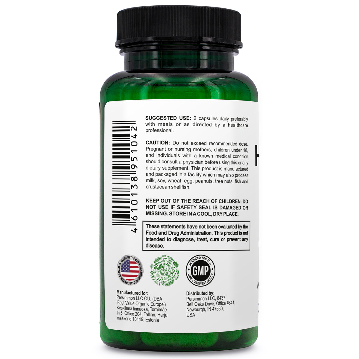 Détox de la prostate à base de plantes vertes de Sibérie 60 gélules – Saw Palmetto Bardane Citrouille Formule traditionnelle sibérienne