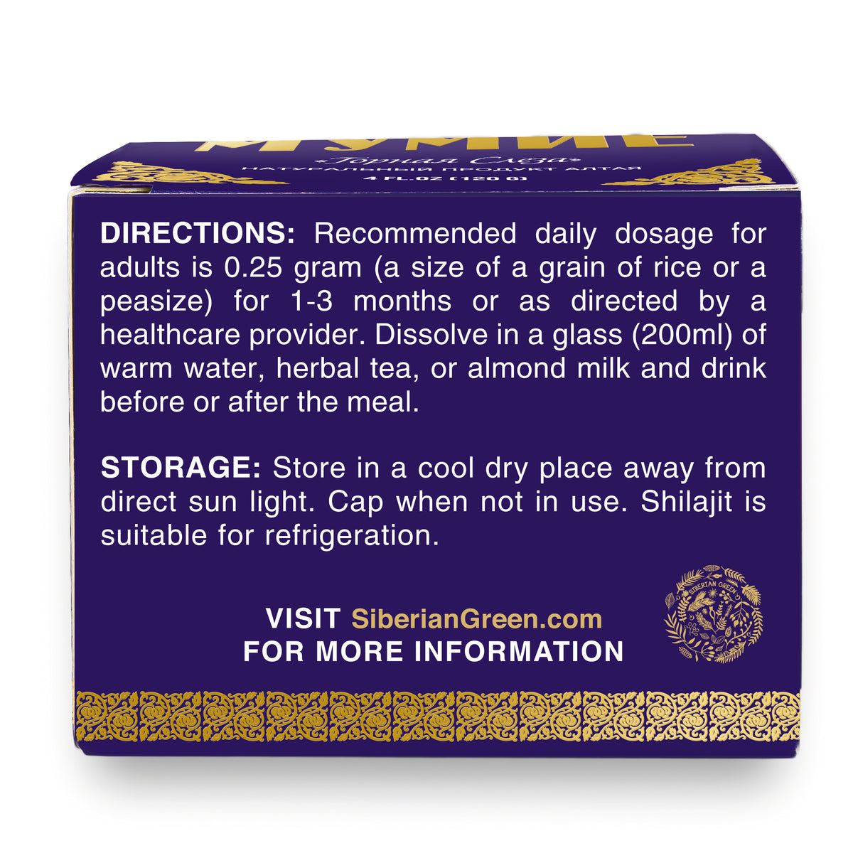 Pure Siberian Shilajit – Altai Mountain Tear (120g)