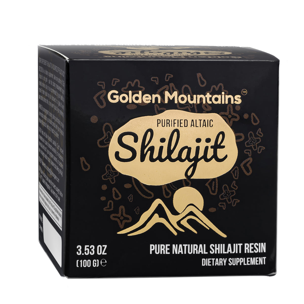 Golden Mountains Shilajit Resin 100g | Pure Natural Altai