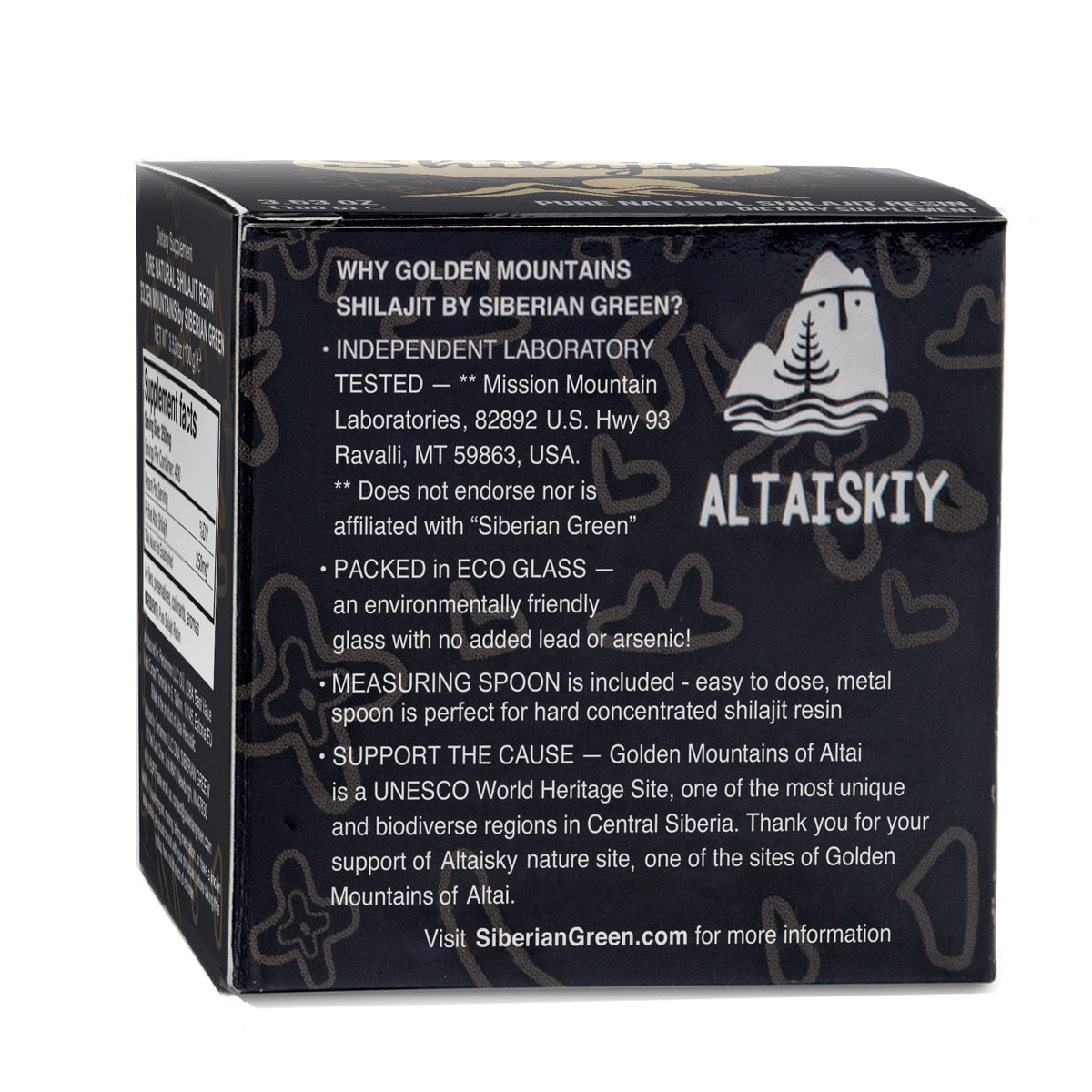 Golden Mountains Shilajit Resin 100g | Pure Natural Altai