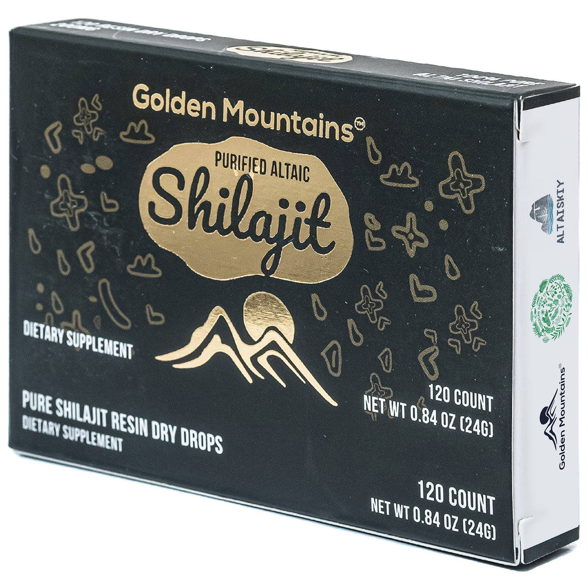 Golden Mountains Shilajit Dry Drops – 120 Tablets