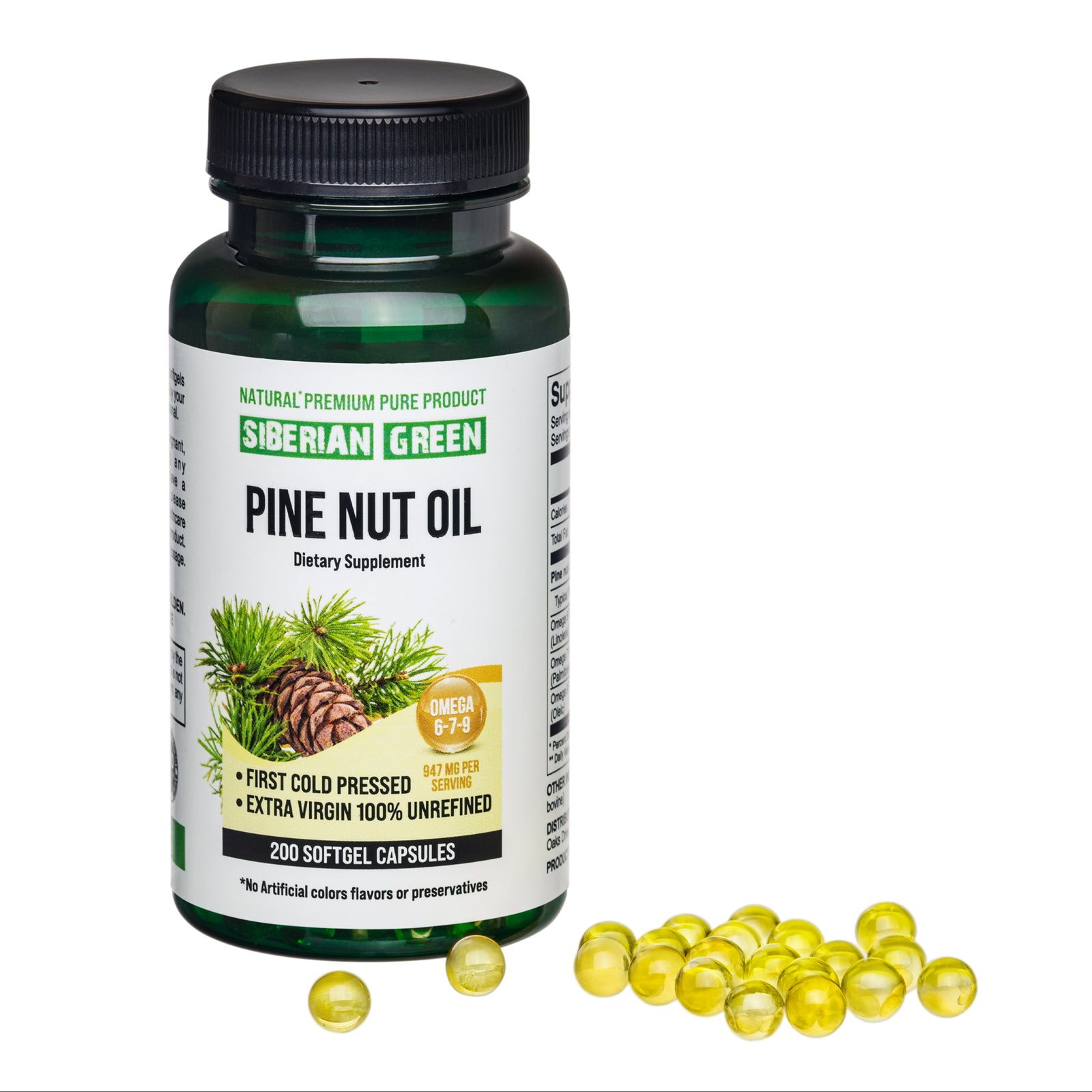 siberian pine nut oil capsules