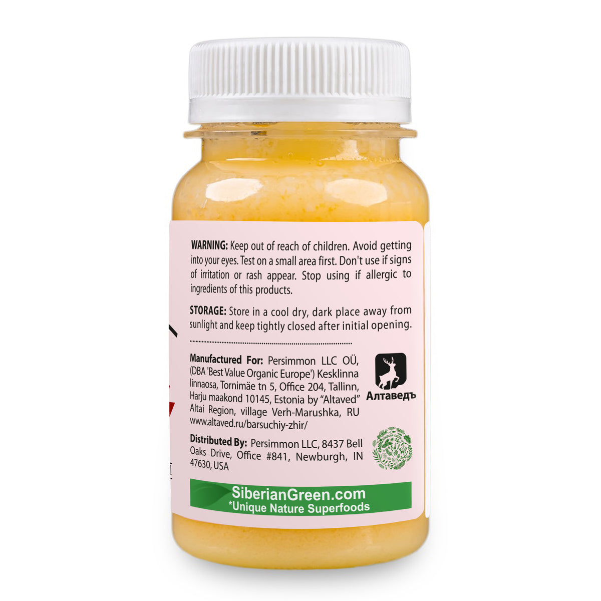 Siberian Warming Badger Fat Cream-Gel – 100ml with Eucalyptus, Mint & Red Pepper