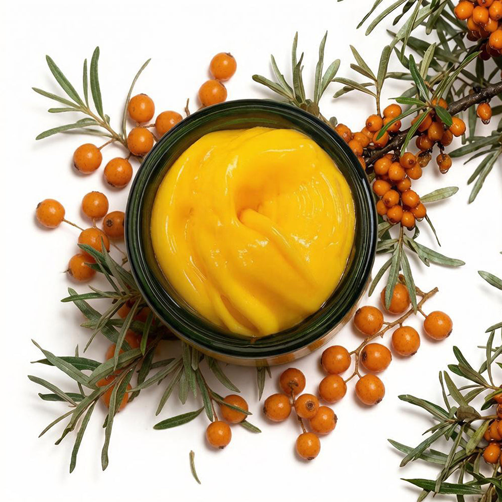 Altai Sibirska Sea Buckthorn Cream Gel for Hands and Body 4 fl oz (120 g) – Fast Absorbing Moisturizer for Dry Skin Premium Omega 7