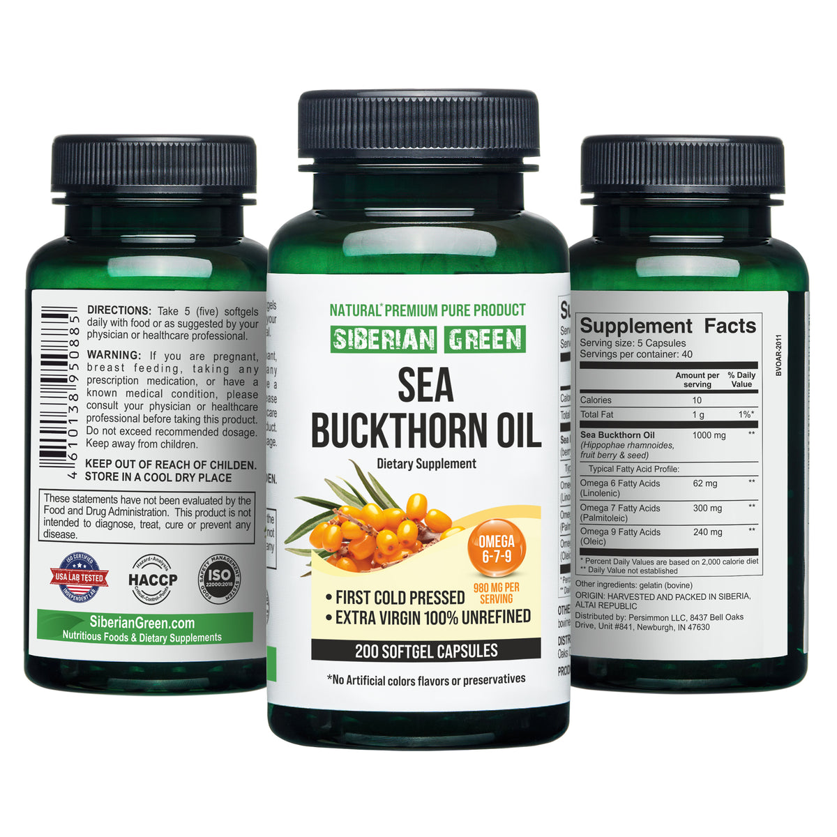 Siberian Sea Buckthorn Oil Capsules – Omega 7 to Meet Your Dietary Supplement Needs