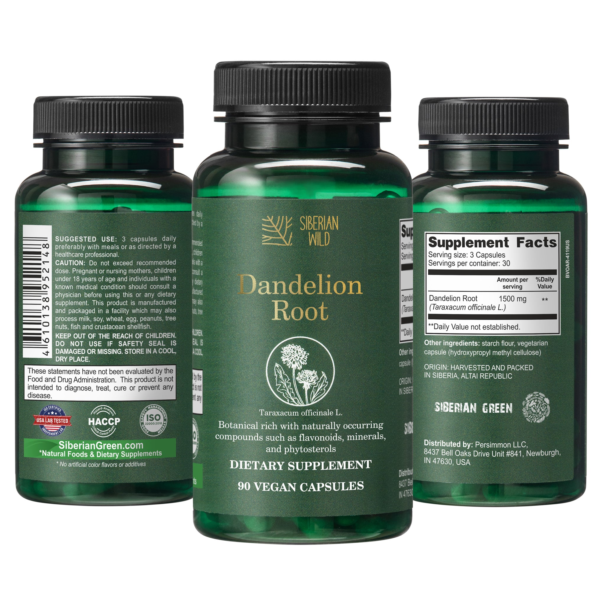 Variant Root Pill Dandelion Root Extract Capsules – Liver Detox & Health - Siberian Green ...