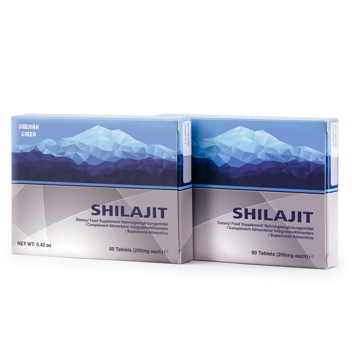 Altaic Pure Shilajit 120 (2x60) Count &quot;Shilajit&quot; Dry Drops Mumio Mumiyo Resin