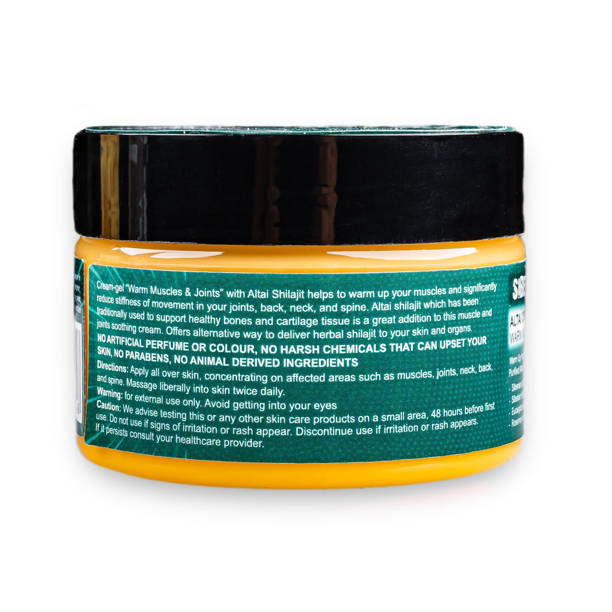 Gel-crème Altaï « Muscles et articulations chauds » aux huiles essentielles de pignon de pin Shilajit, résine et herbes