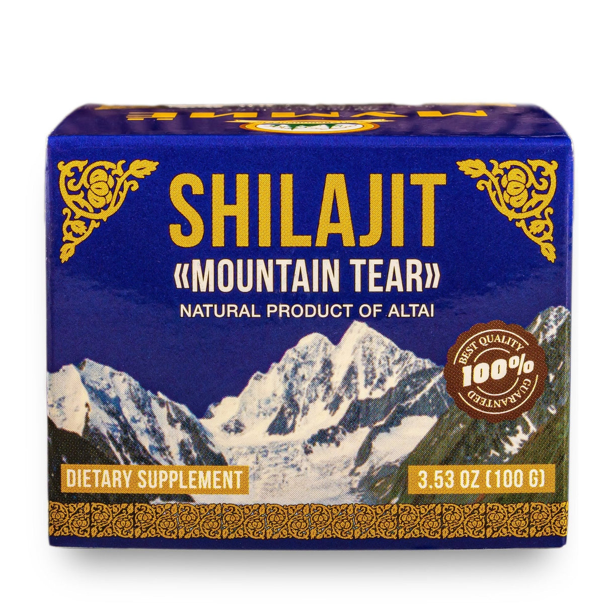Shilajit pur « Mountain Tear » 100g Résine sibérienne bio de l’Altaï Mumijo